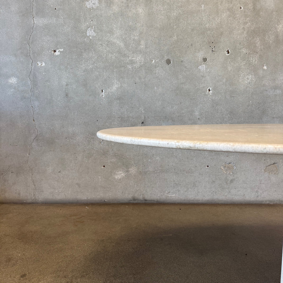 Post Modern Oval Travertine Dining Table