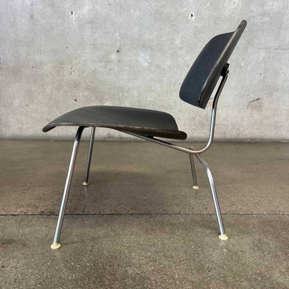 1960's Eames LCM In Black Aniline By Herman Miller