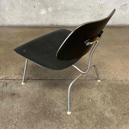 1960's Eames LCM In Black Aniline By Herman Miller