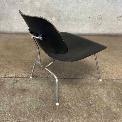 1960's Eames LCM In Black Aniline By Herman Miller