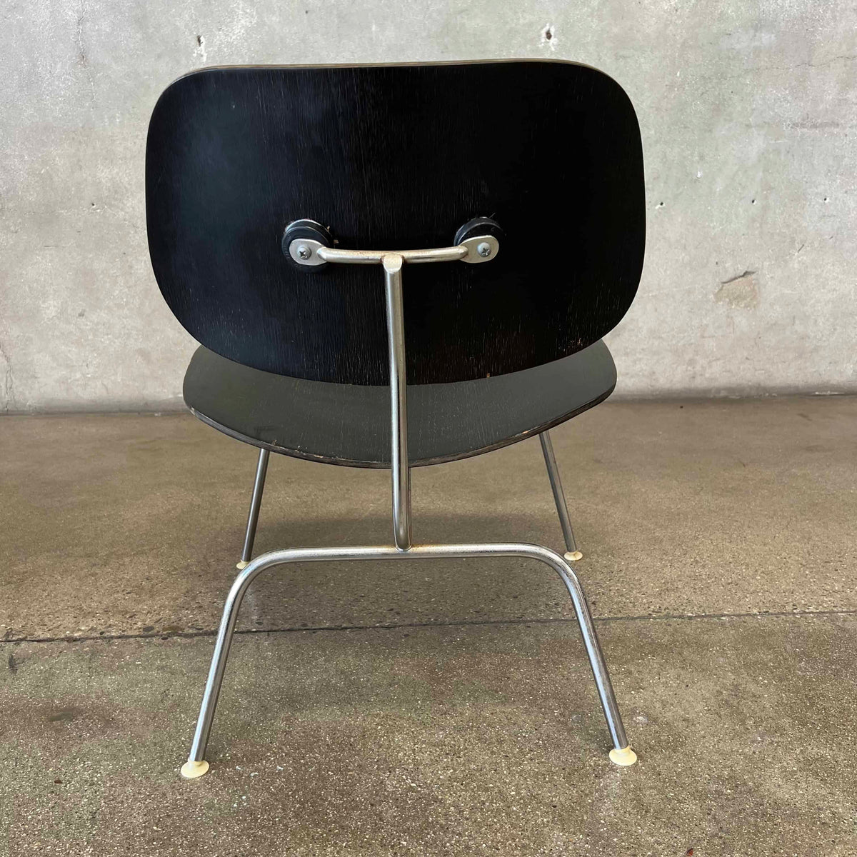 1960's Eames LCM In Black Aniline By Herman Miller