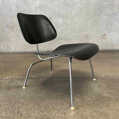 1960's Eames LCM In Black Aniline By Herman Miller