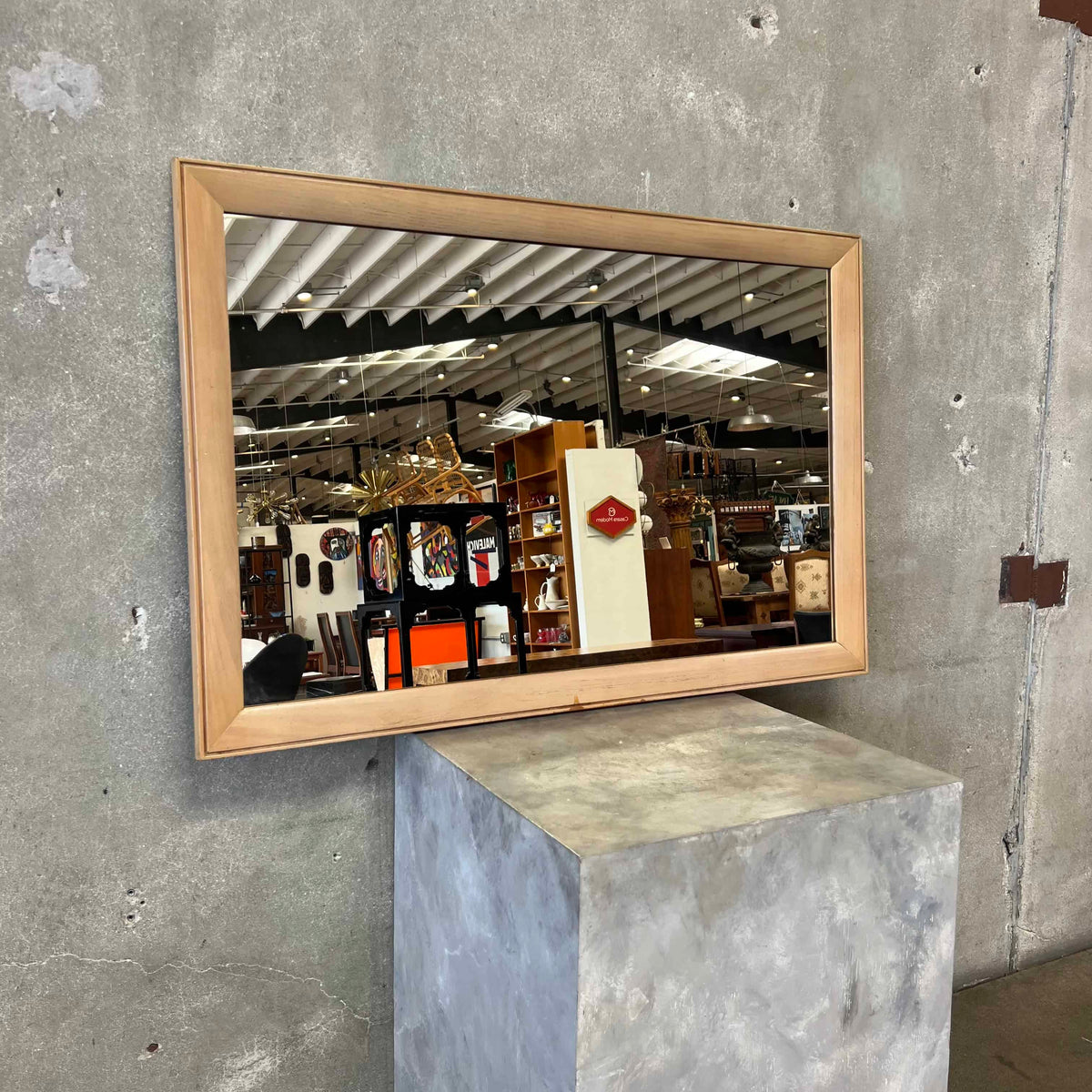 1950's Solid Ash Mirror