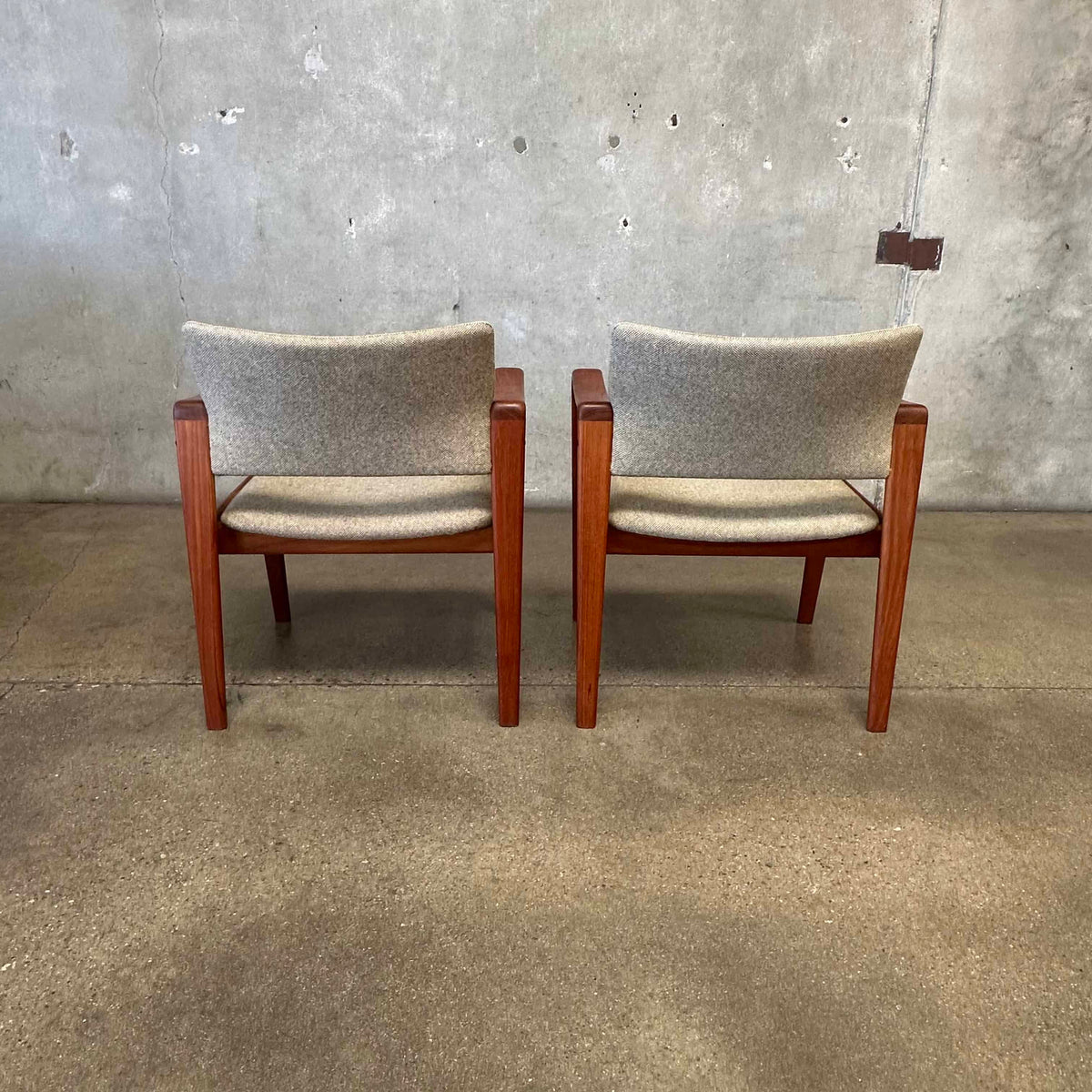 Pair Of Danish Teak Accent Chairs By Komfort