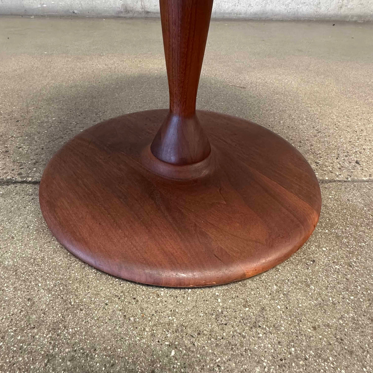 Vintage Signed Walnut & Mosaic End Table