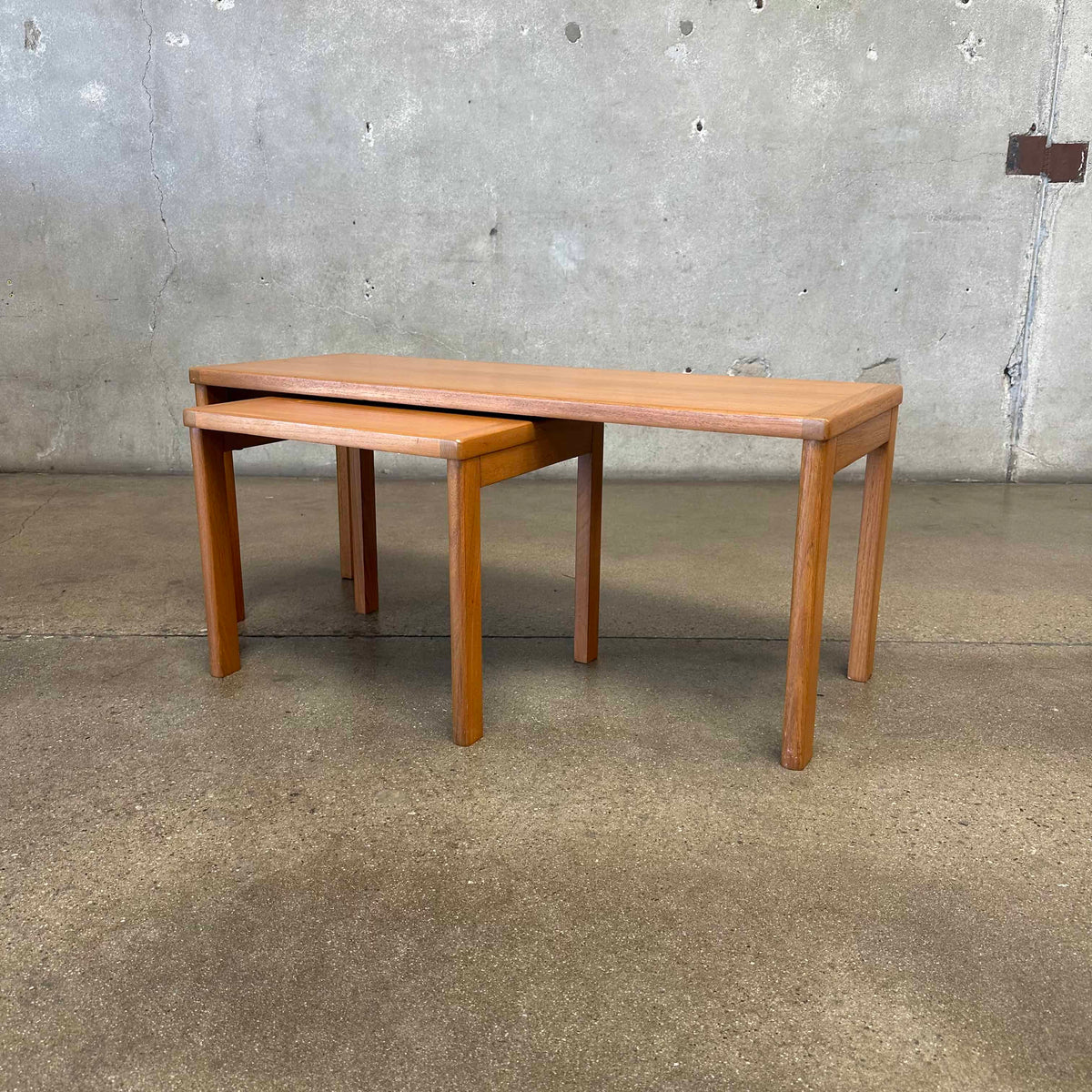 Danish Teak Bench & Table Set By Vejle Stole OG Mobel Fabrik