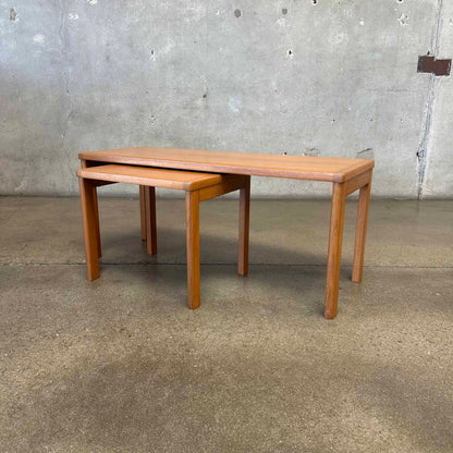 Danish Teak Bench & Table Set By Vejle Stole OG Mobel Fabrik