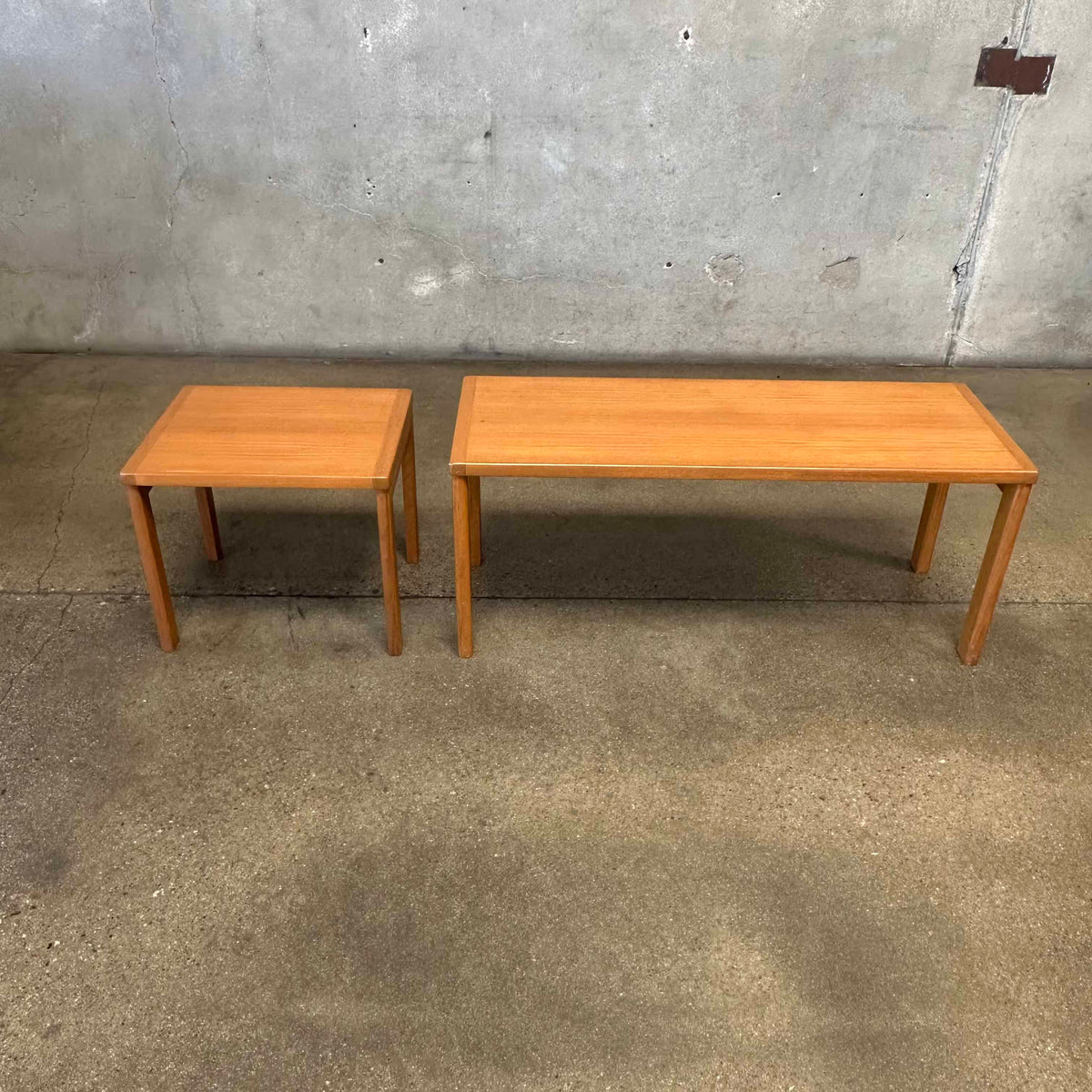 Danish Teak Bench & Table Set By Vejle Stole OG Mobel Fabrik