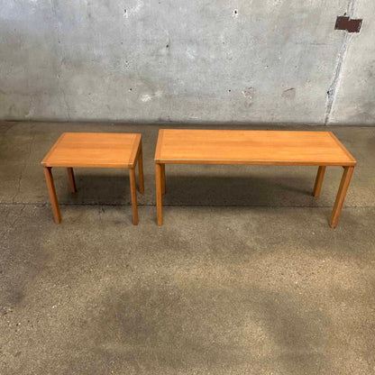 Danish Teak Bench & Table Set By Vejle Stole OG Mobel Fabrik