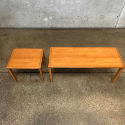 Danish Teak Bench & Table Set By Vejle Stole OG Mobel Fabrik