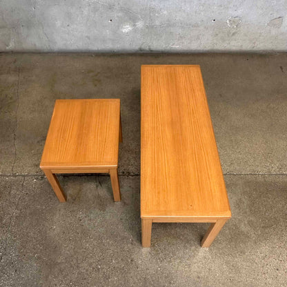 Danish Teak Bench & Table Set By Vejle Stole OG Mobel Fabrik