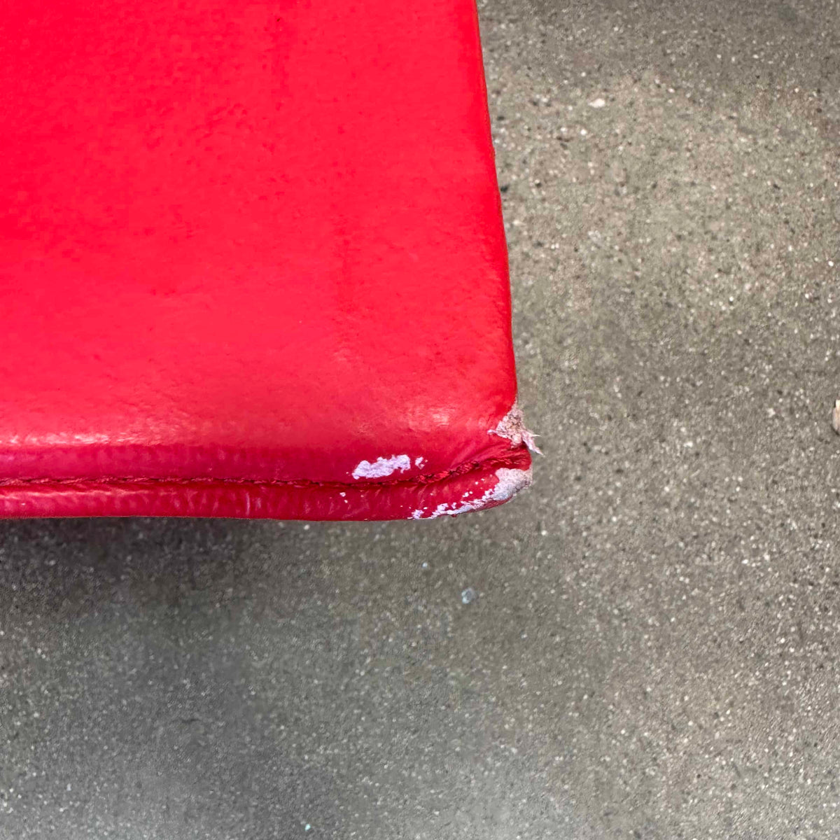 Red Leather Model PK24 Adjustable Chaise Lounge