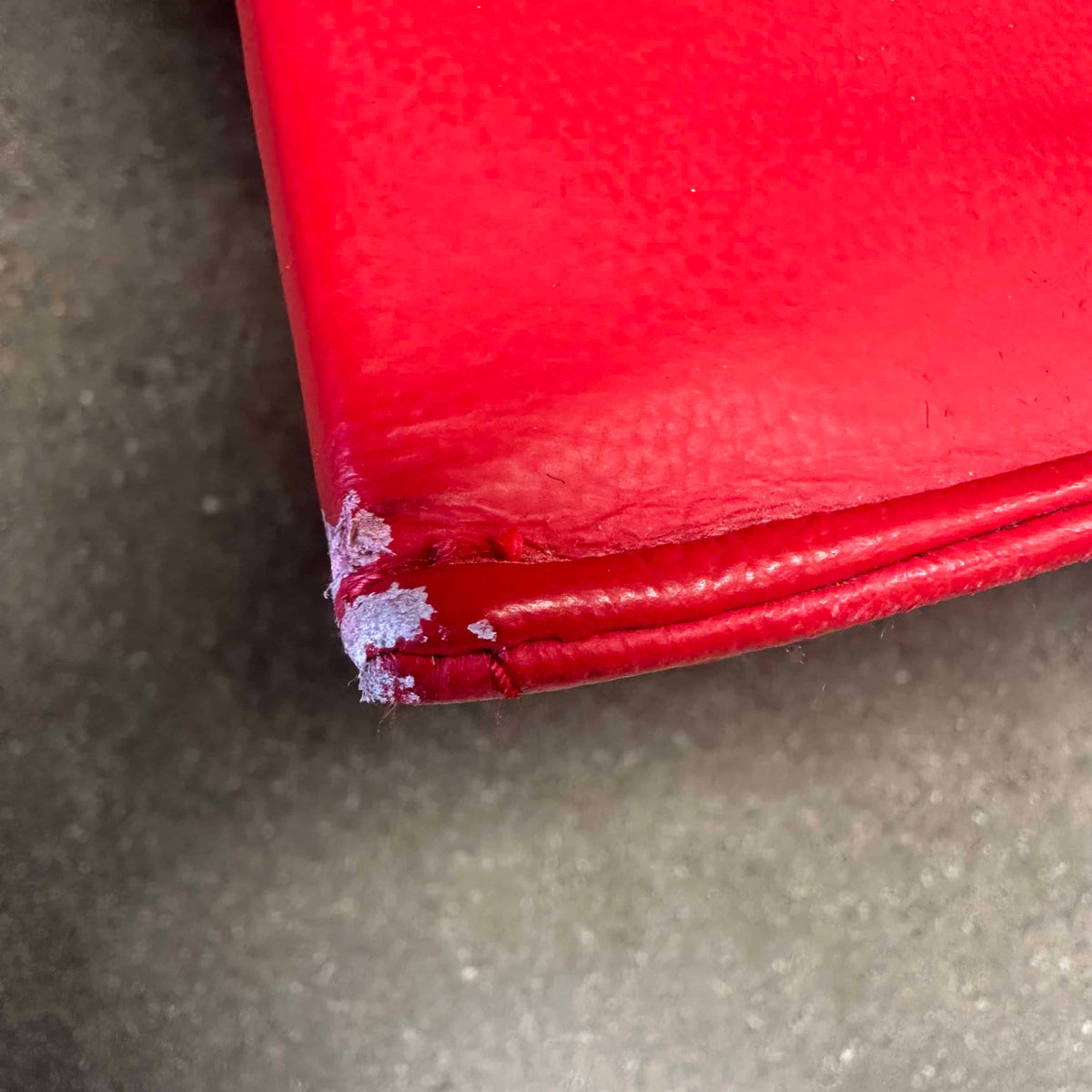 Red Leather Model PK24 Adjustable Chaise Lounge