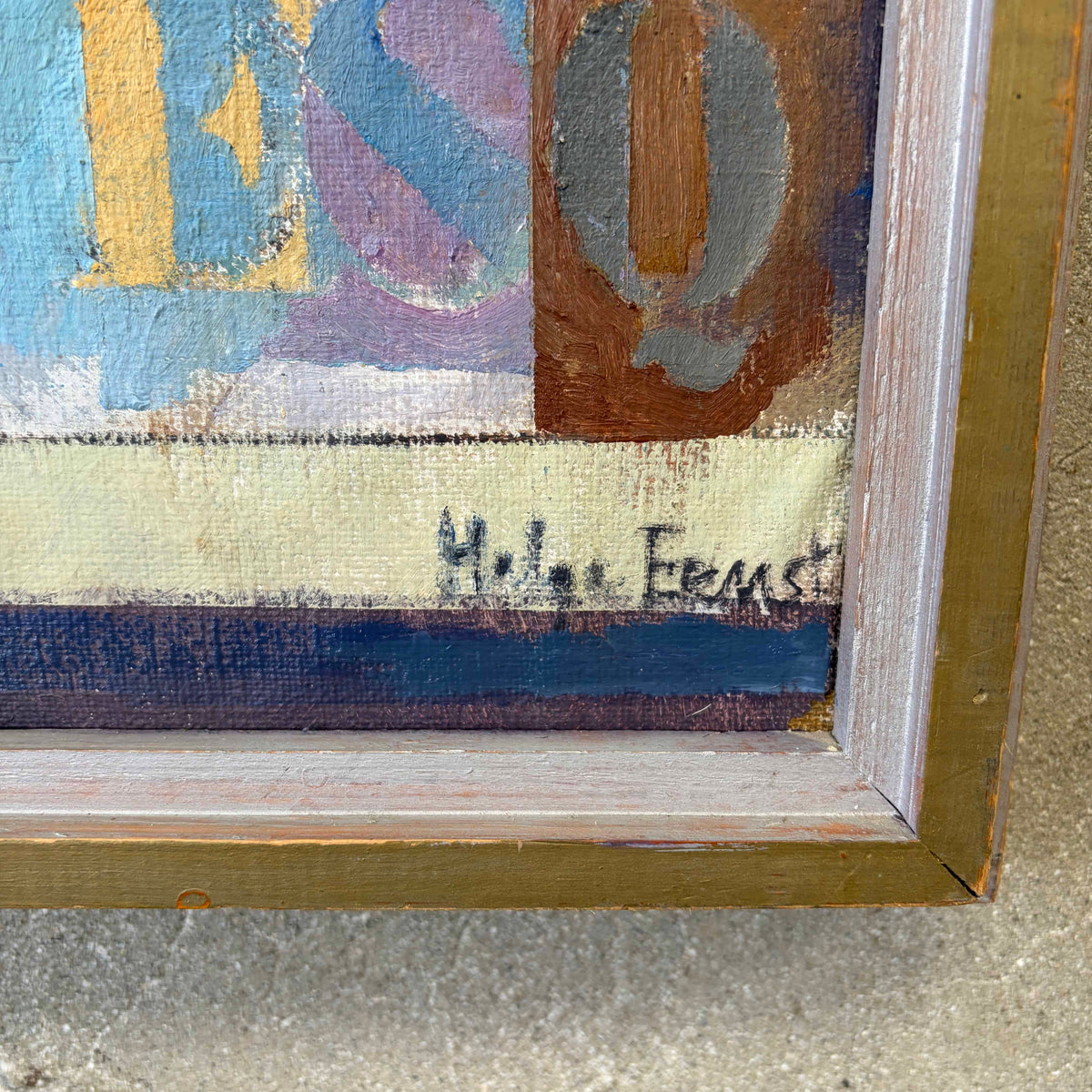 Helge Ernst Painting on Canvas