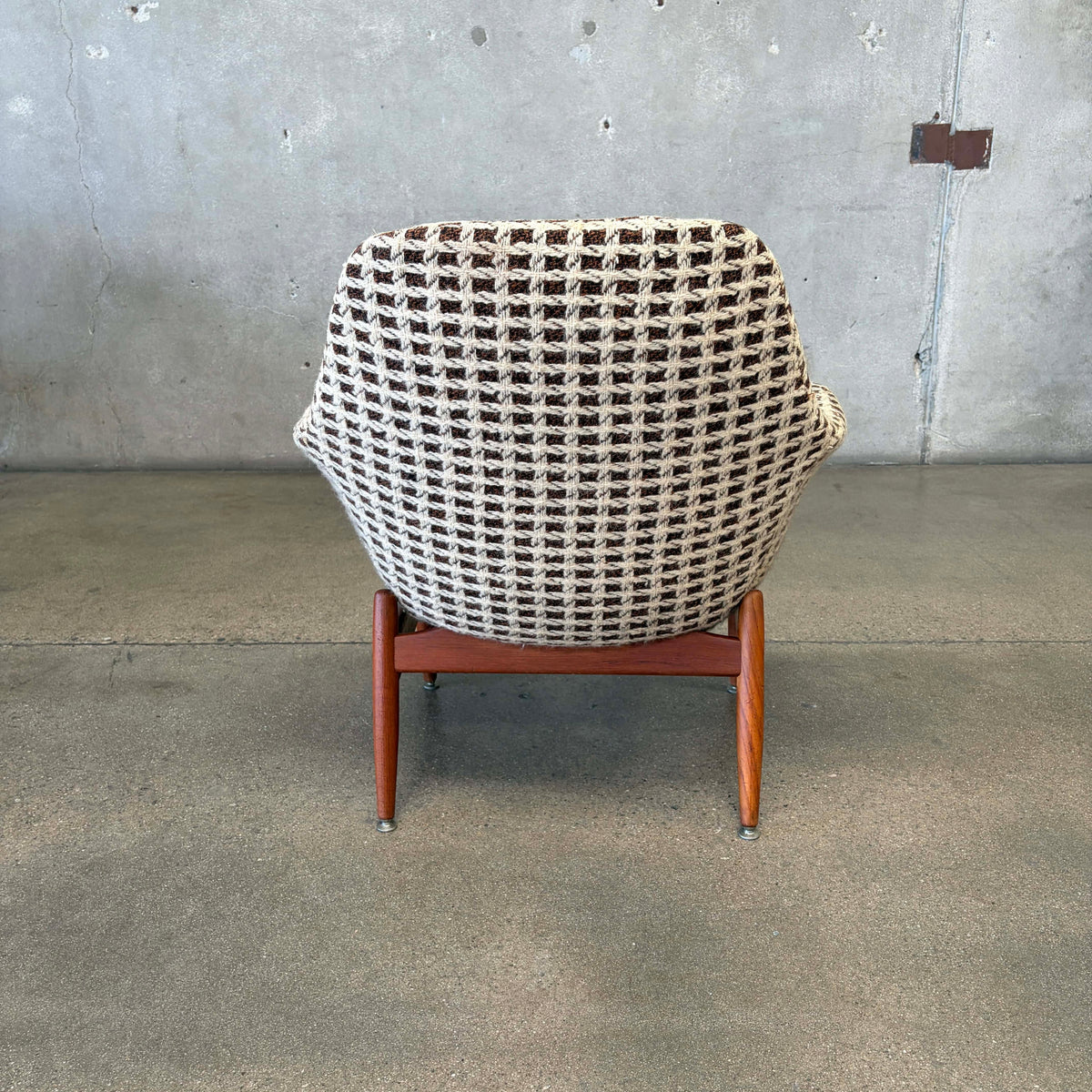 Mid Century Lounge Chair Teak & Tweed by Hans Olsen, Denmark #2