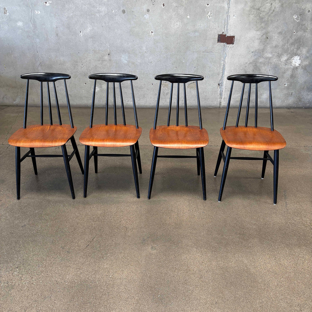 Mid Century "Pia" Dining Chairs Norway Set of 4