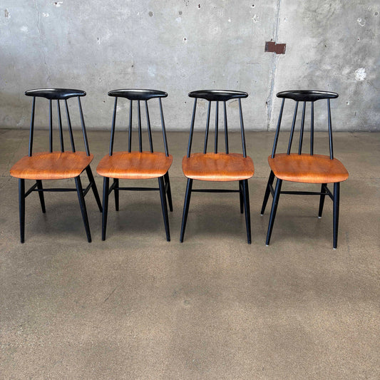 Mid Century "Pia" Dining Chairs Norway Set of 4