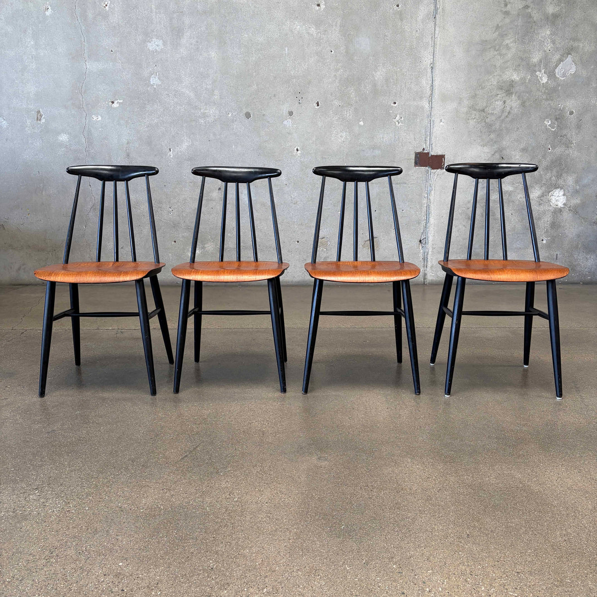Mid Century "Pia" Dining Chairs Norway Set of 4