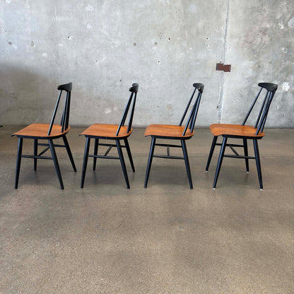 Mid Century "Pia" Dining Chairs Norway Set of 4