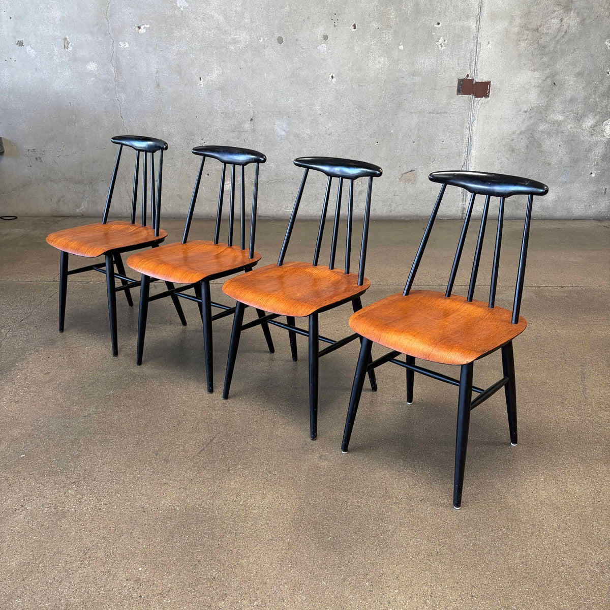 Mid Century "Pia" Dining Chairs Norway Set of 4