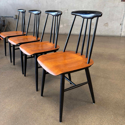 Mid Century "Pia" Dining Chairs Norway Set of 4