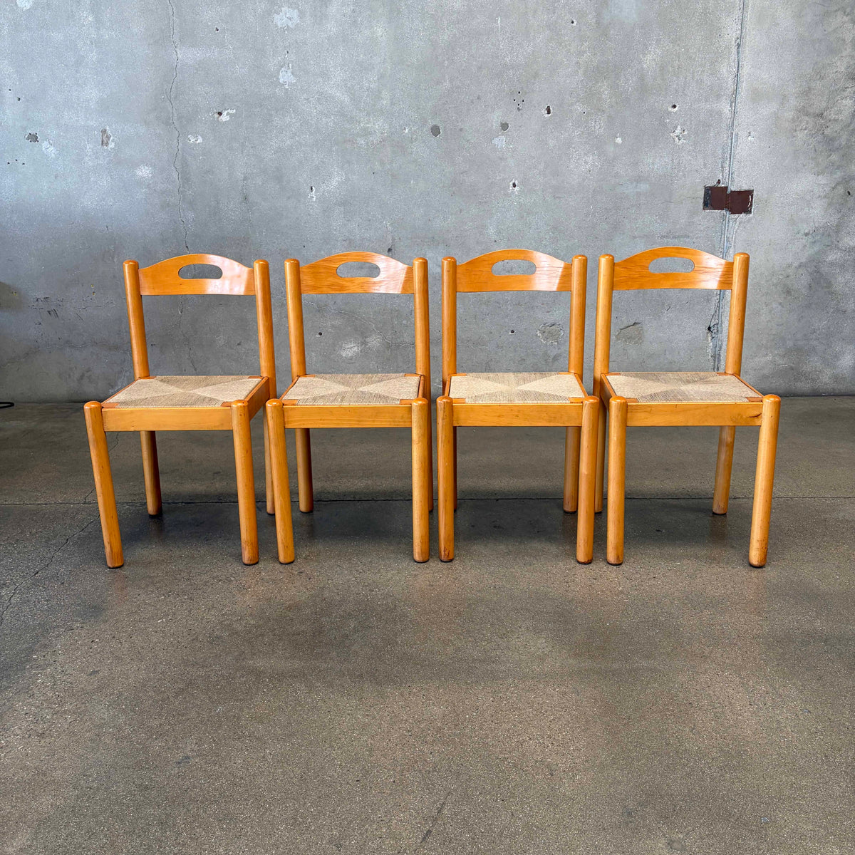 Mid Century Italian Dining Chairs, Italy set of 4