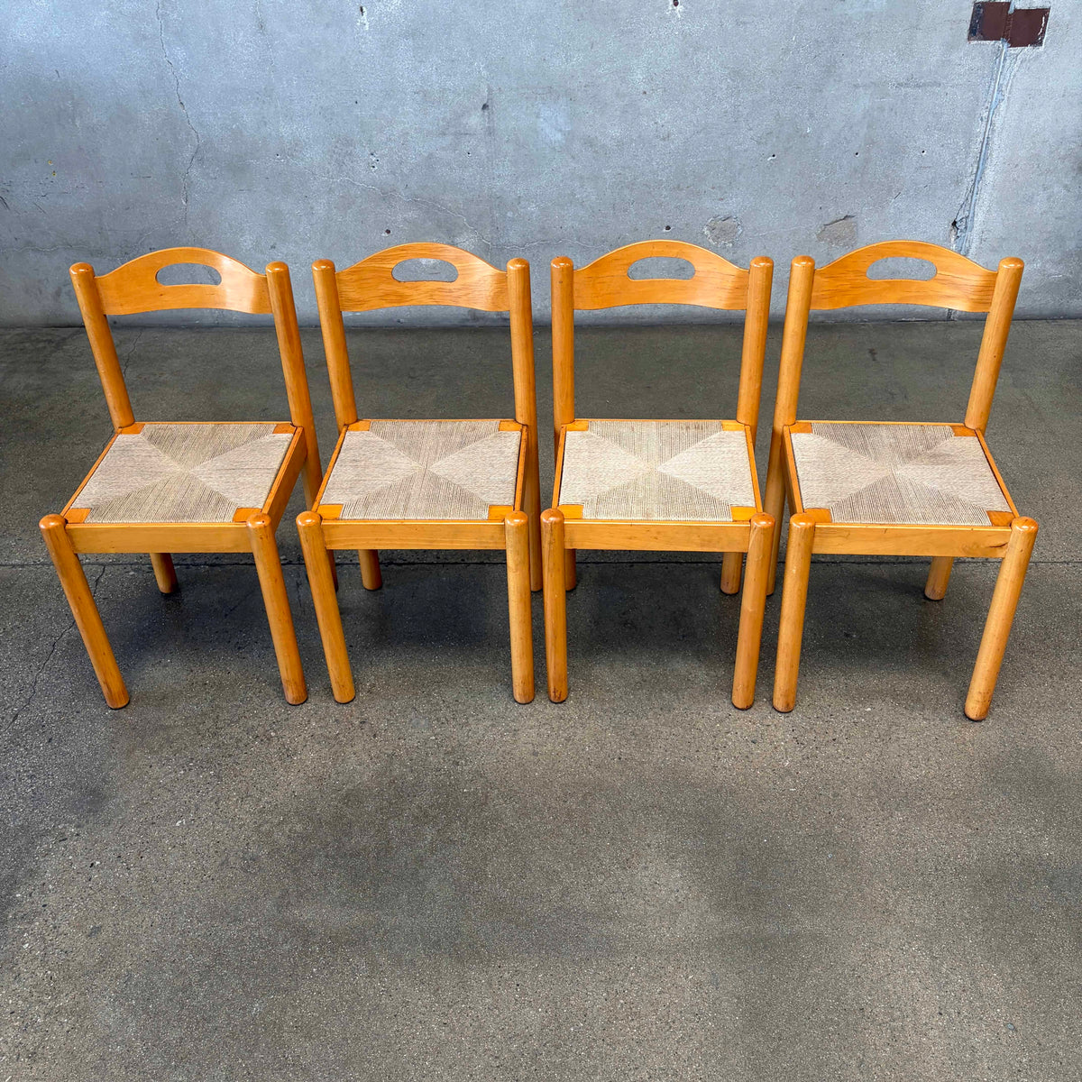 Mid Century Italian Dining Chairs, Italy set of 4