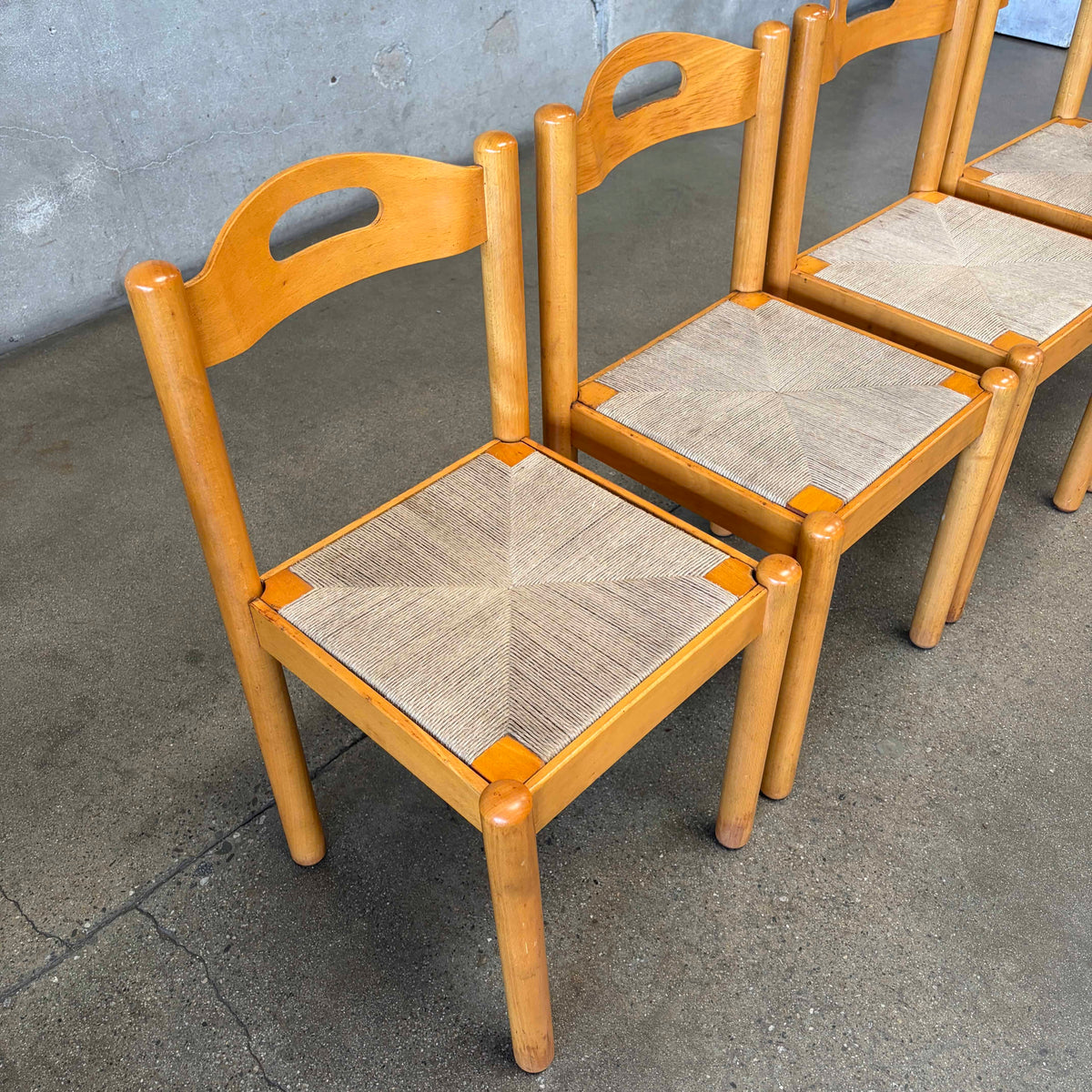 Mid Century Italian Dining Chairs, Italy set of 4
