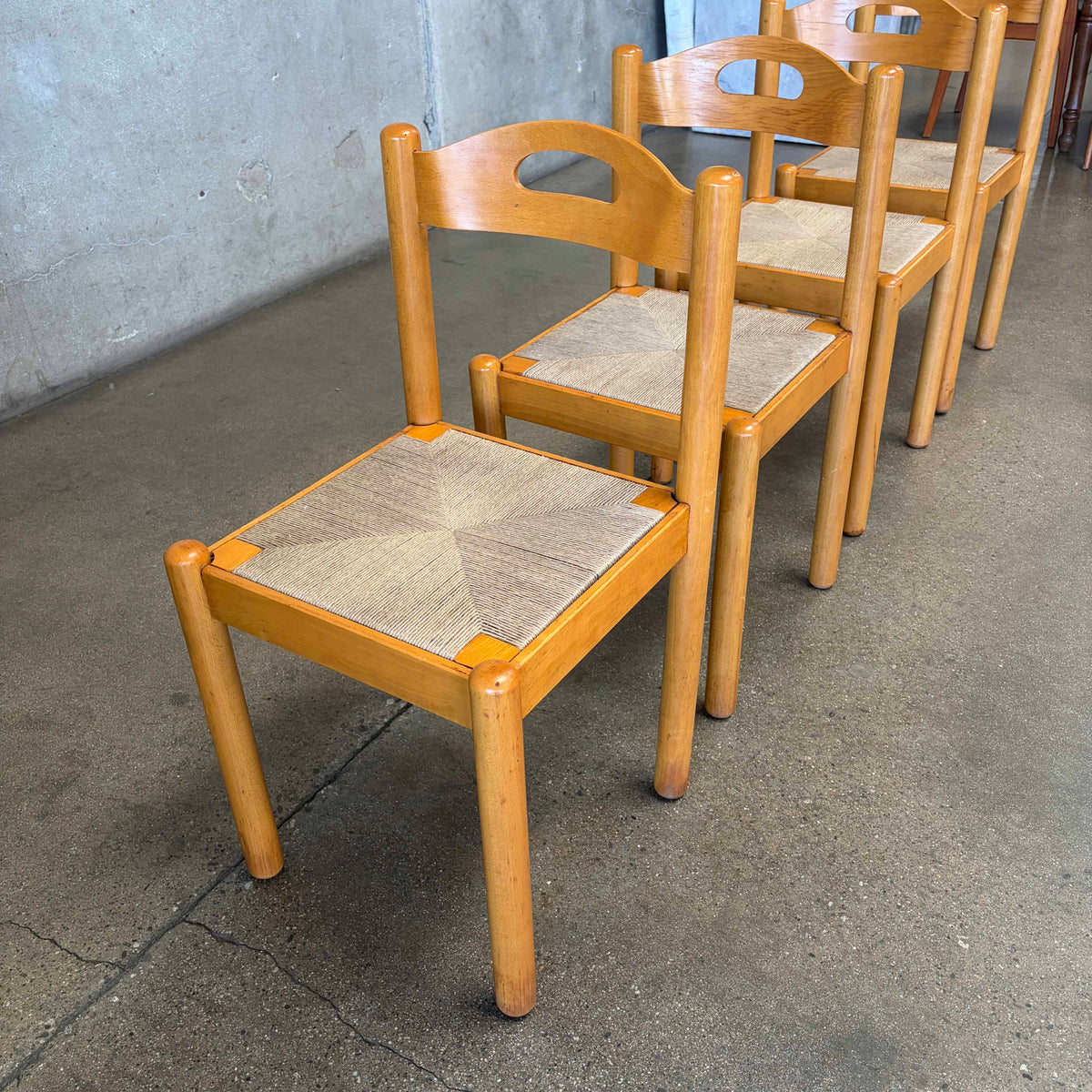 Mid Century Italian Dining Chairs, Italy set of 4