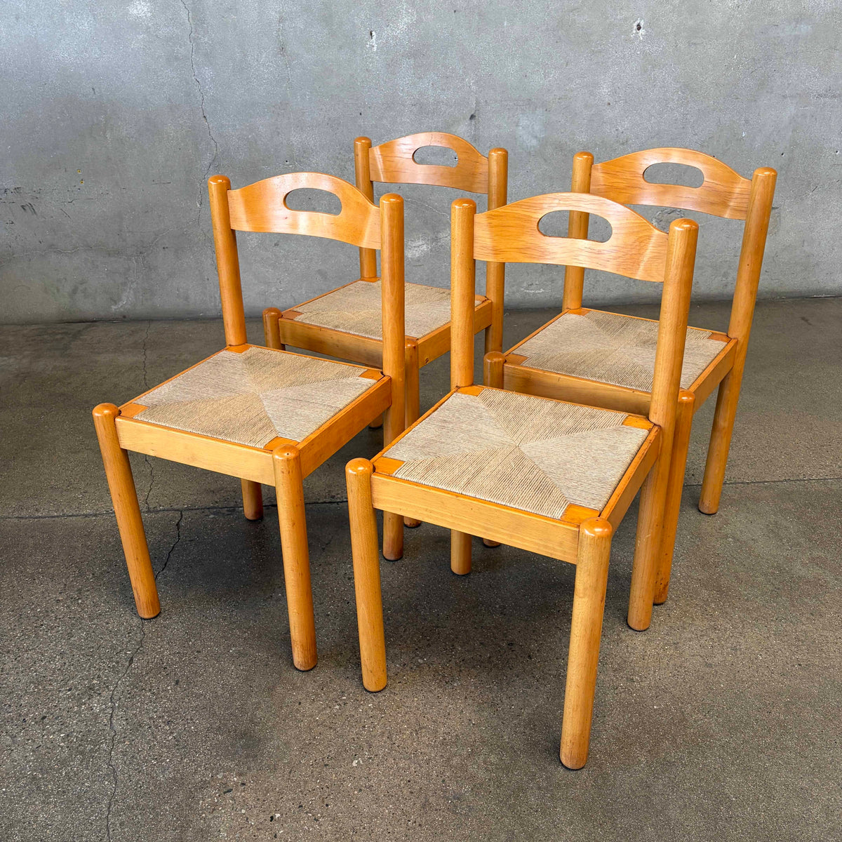 Mid Century Italian Dining Chairs, Italy set of 4