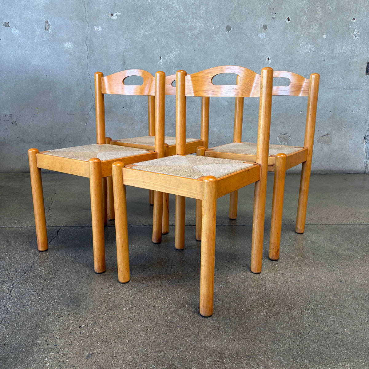 Mid Century Italian Dining Chairs, Italy set of 4