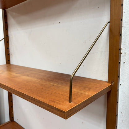 Mid Century Teak Wall Unit with Desk