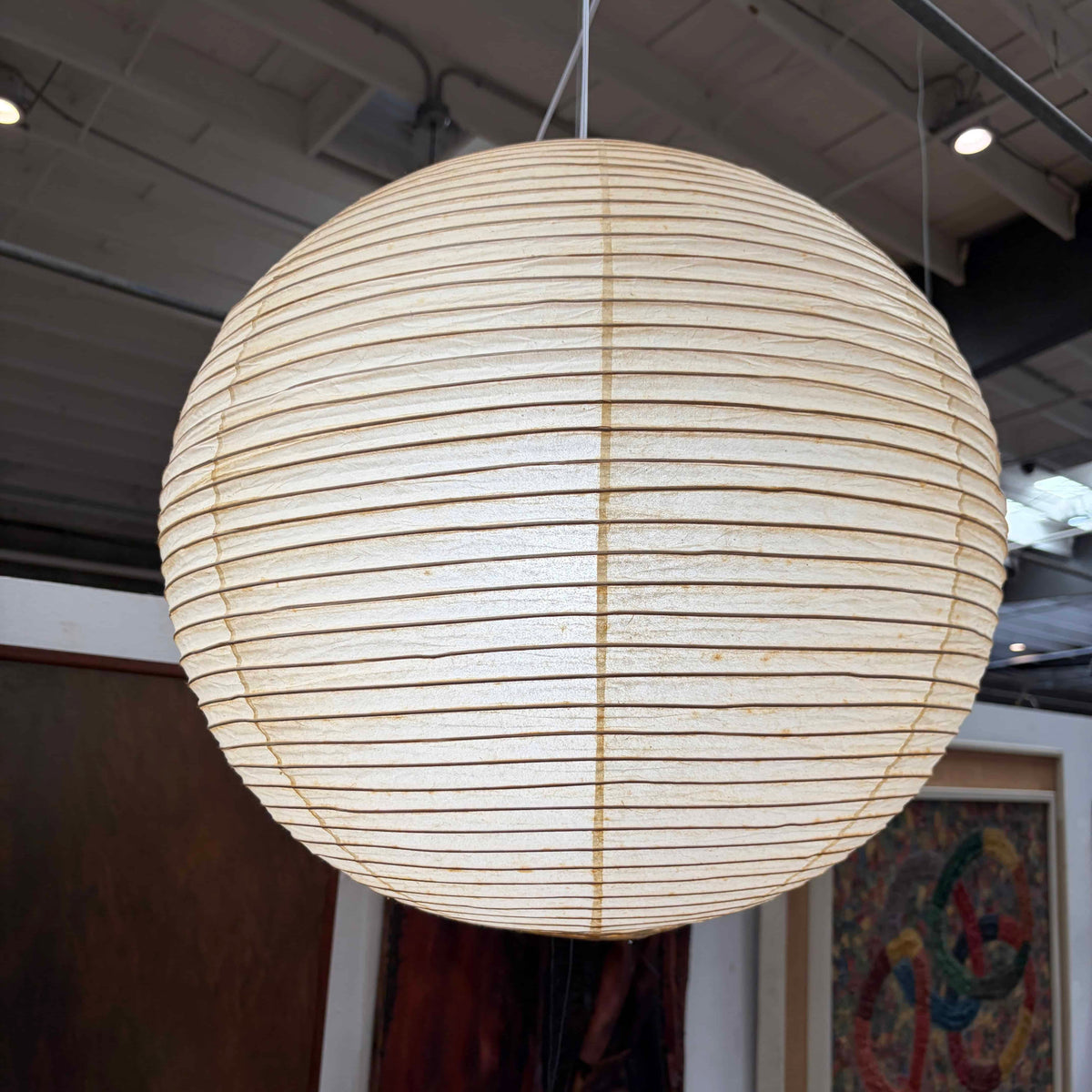 Vintage Isamu Noguchi Akari Pendant Lamp Model 55A