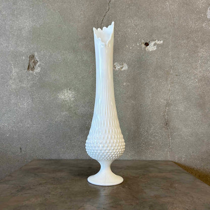 Milk Glass Swung Vase