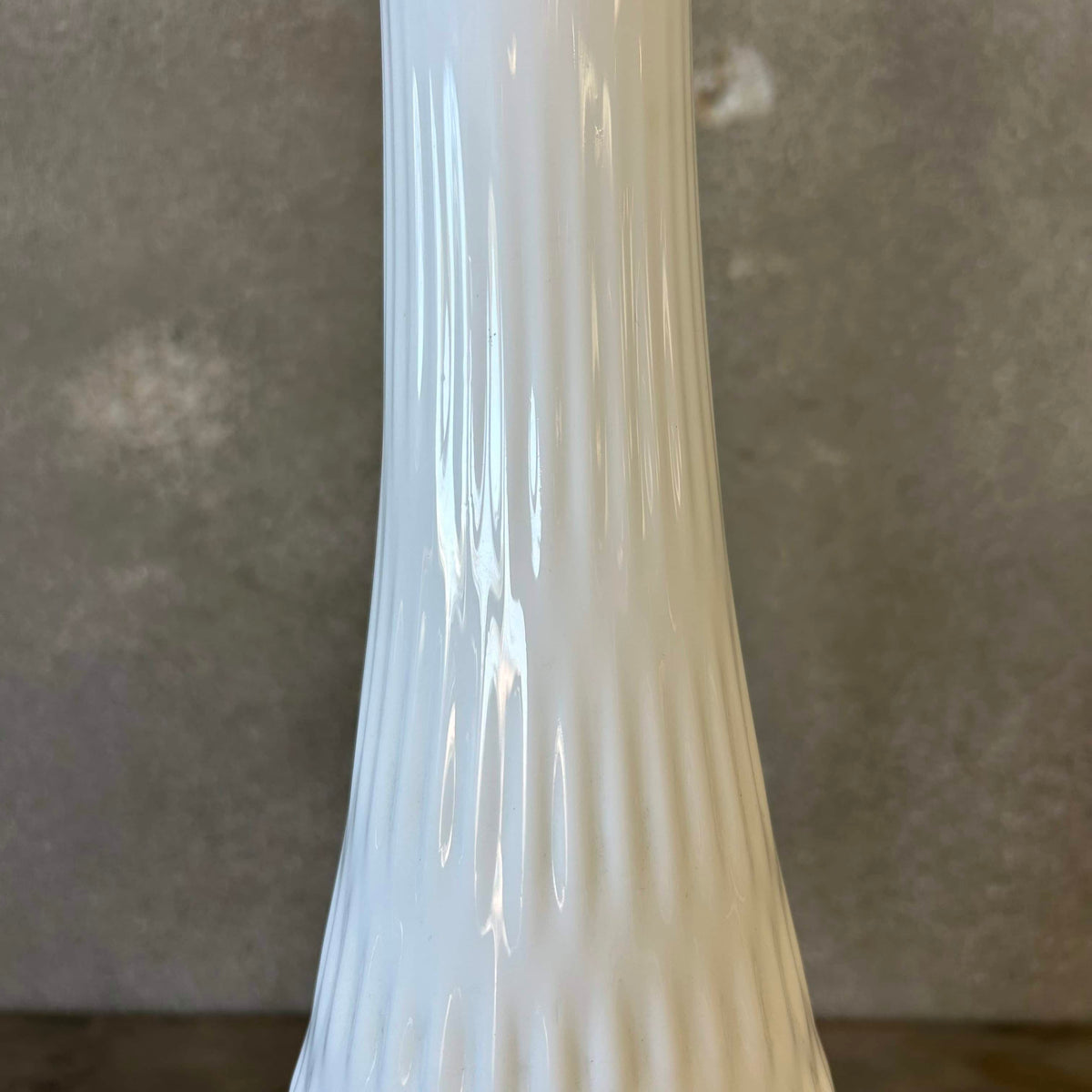 Milk Glass Swung Vase