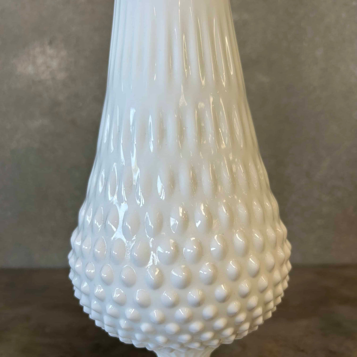 Milk Glass Swung Vase