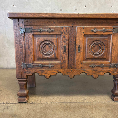Vintage Spanish Style Credenza With Key