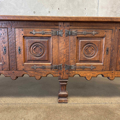Vintage Spanish Style Credenza With Key