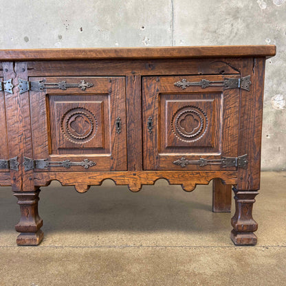 Vintage Spanish Style Credenza With Key