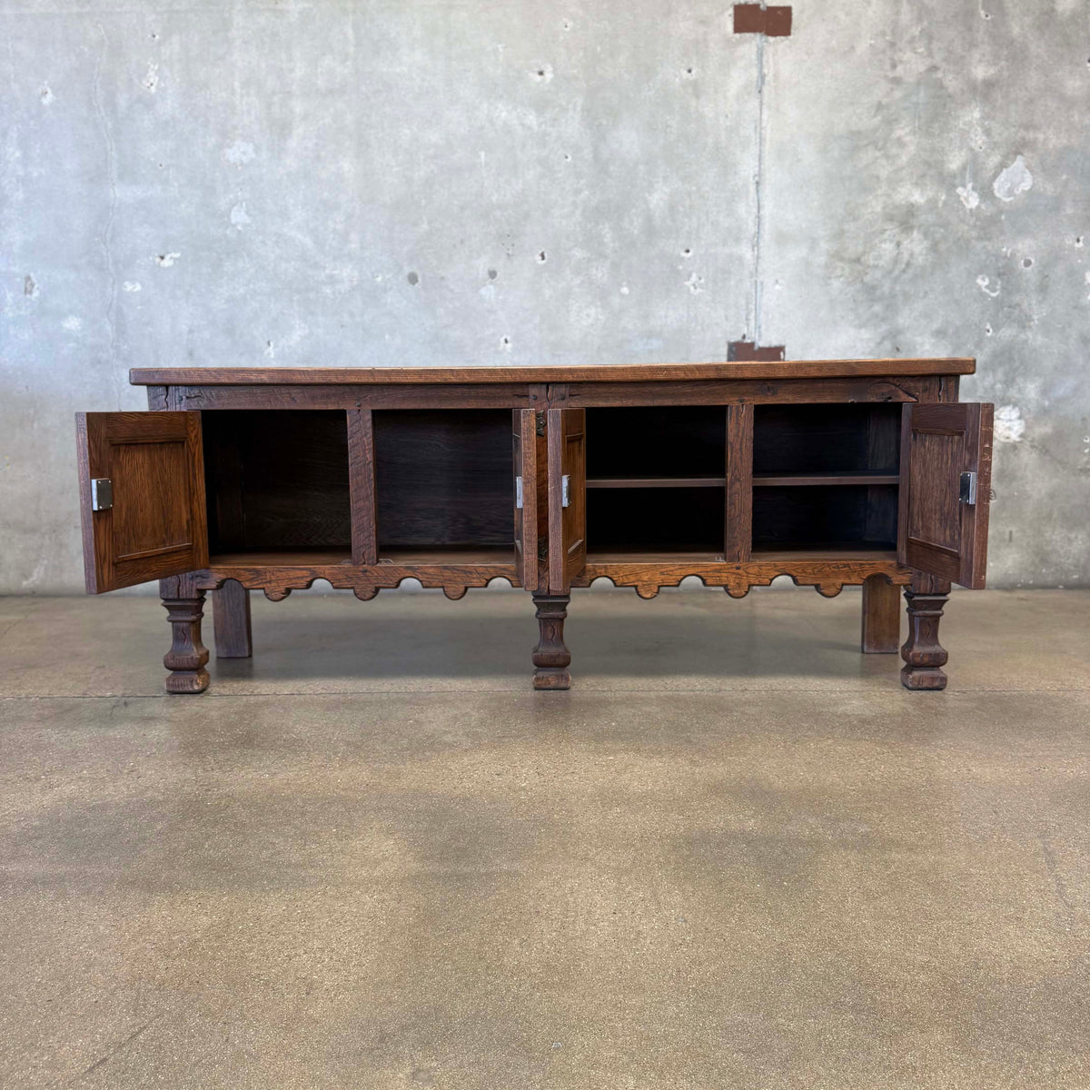 Vintage Spanish Style Credenza With Key