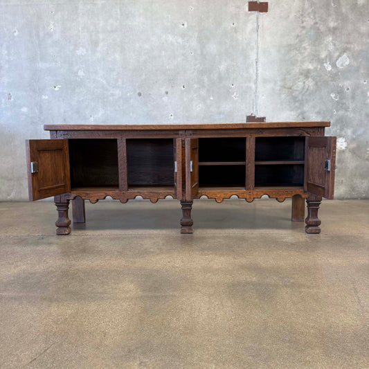 Vintage Spanish Style Credenza With Key