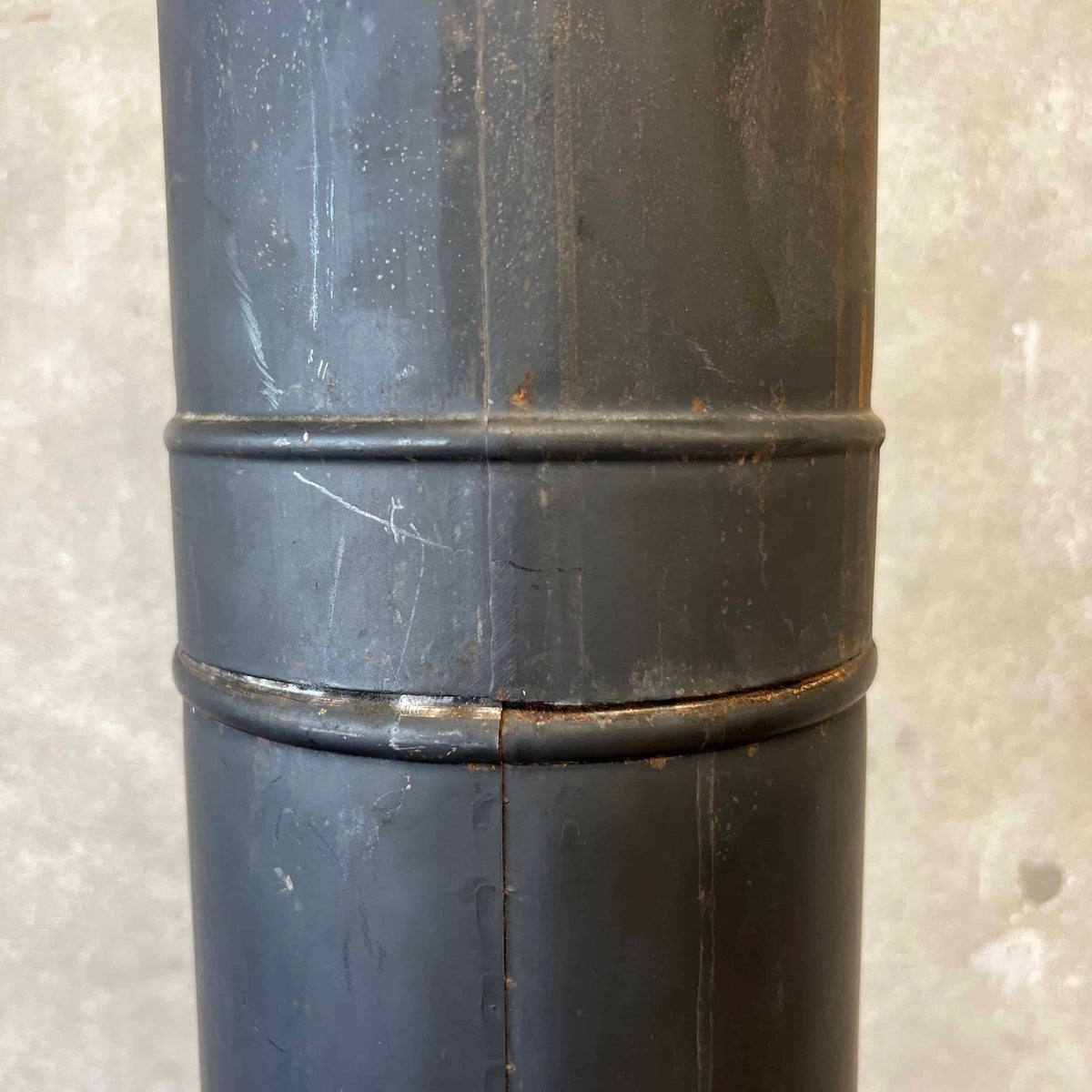 Vintage Mid Century Modern Majestic "Aztec" Matte black Finish Fireplace