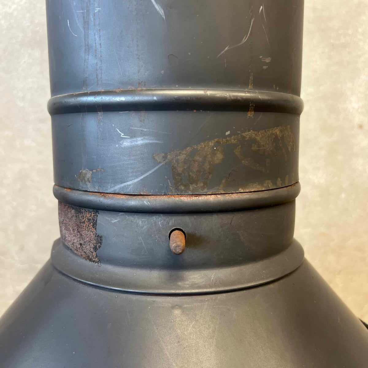 Vintage Mid Century Modern Majestic "Aztec" Matte black Finish Fireplace