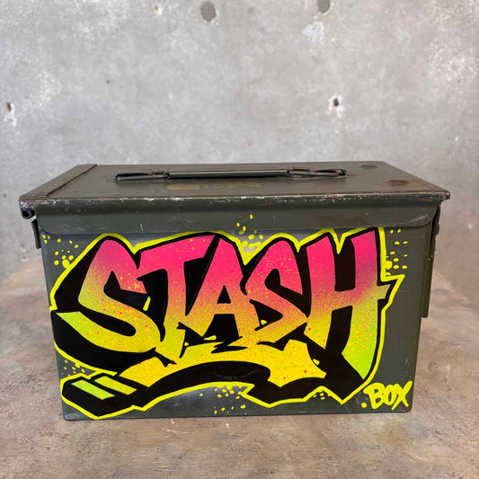 Hand Painted Military Stash Box