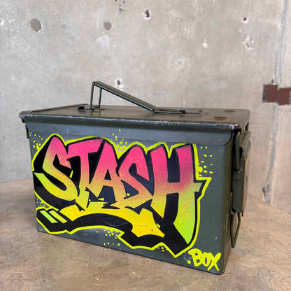 Hand Painted Military Stash Box