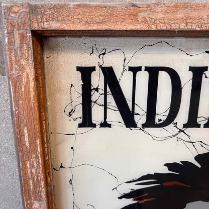 Antique Reverse Painted Window