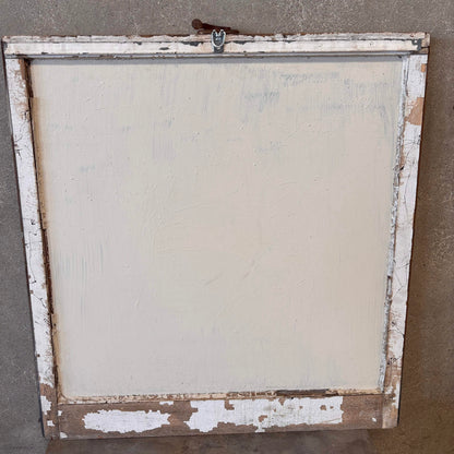 Antique Reverse Painted Window