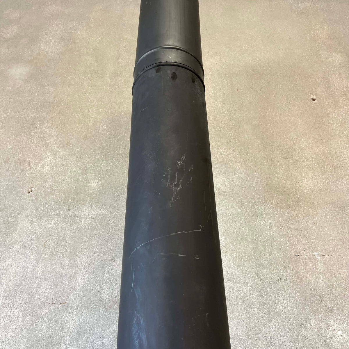 Vintage Mid Century Modern Conical Shaped Majestic Matte Black Fireplace