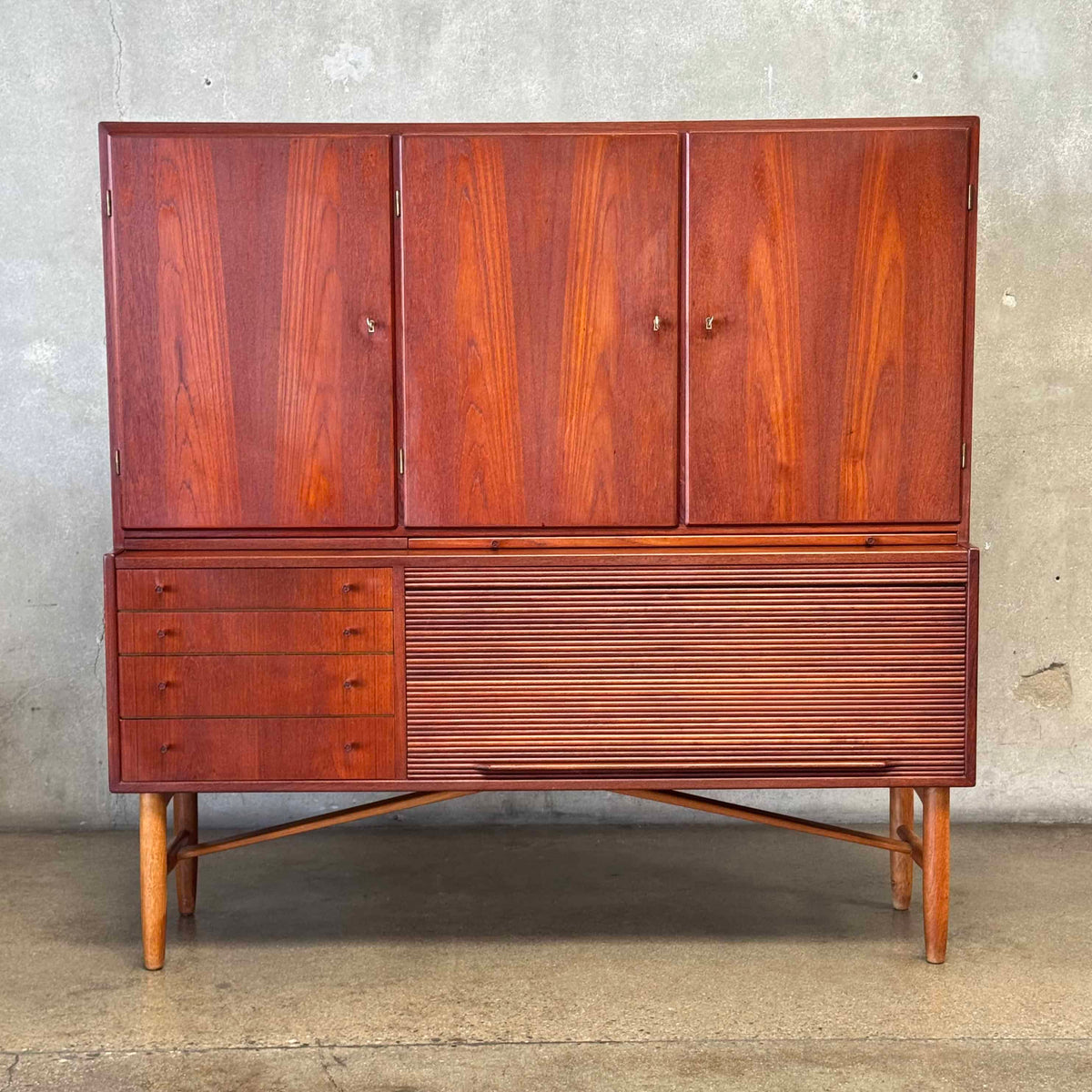 Danish Teak Mid Century Modern Buffet Cabinet