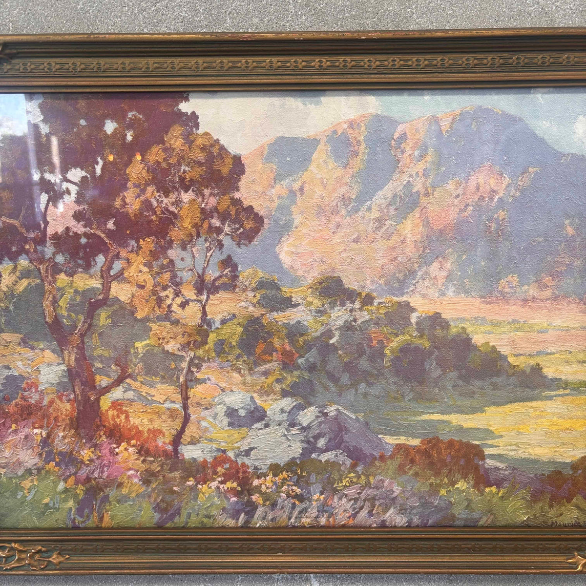 Maurice Braun Landscape Framed Print Antique Frame 1877-1941